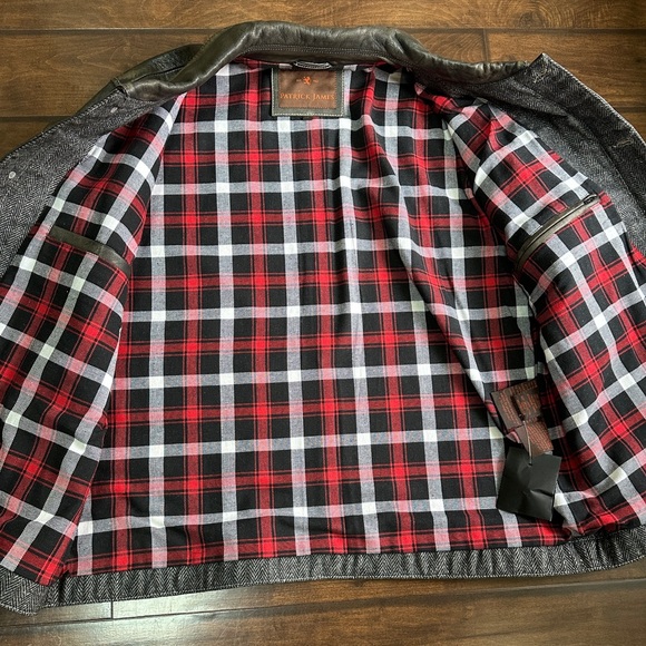 Men's Patrick James Distressed Leather Jacket XL - Picture 3 of 6